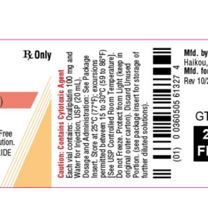 Oxaliplatin 100 mg/20 ml SDV***