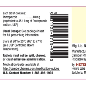 Pantoprazole Sodium DR 40 mg tablets - 90/btl