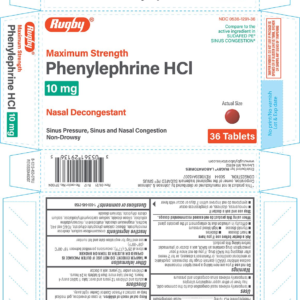Phenylenhrine HCL 10 mg tab - 36/ct