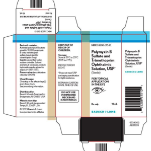 Polymyxin B Sulfate and Trimethoprim Opth. Sol. - 10 mL