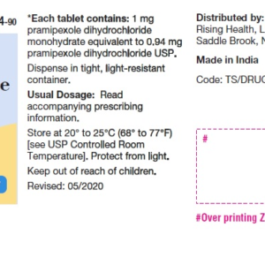 Pramipexole Dihydrochloride 1 mg tablets - 90/bt