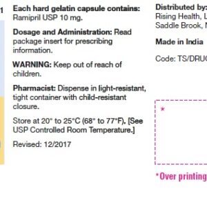 Ramipril 10mg Capsules - 100/btl