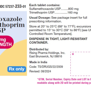 SMZ-TMP DS 800 / 160mg Tablets - 100ct