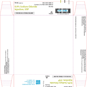 Sodium Chloride 0.9% 10 ml vial 25/pk
