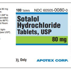 Sotalol 80 mg tablets - 100/btl