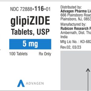 Glipizide 5mg Tablets - 100ct