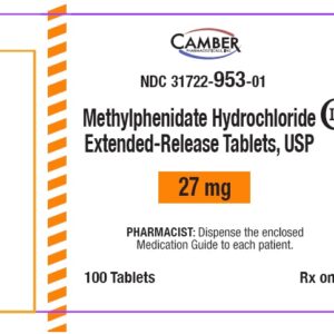 Methylphenidate HCl 27 mg ER tablets - 100/btl (C-II)