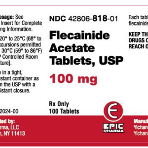Flecainide Acetate 100 mg tablets - 100/btl