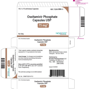 Oseltamivir Phosphate 75mg Capsules - 10 (1x10)ct