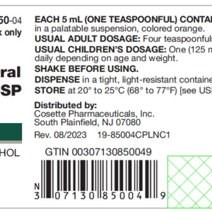 Griseofulvin 125 mg/5 mL OS - 4 fl. oz.