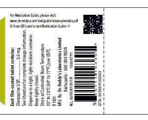 Olanzapine 2.5mg tablets - 30ct