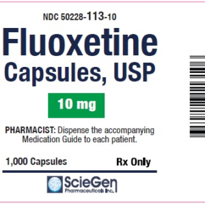 Fluoxetine 10 mg capsules - 1000/btl