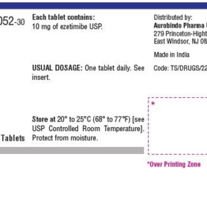 Ezetimibe 10 mg tablets - 30/btl