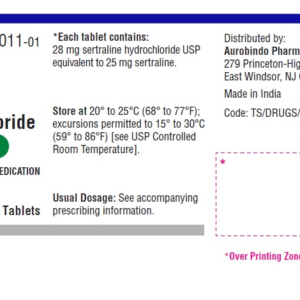 Sertraline HCL 25mg tablets - 100/btl