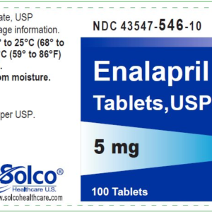 Enalapril 5 mg tablets - 100/btl