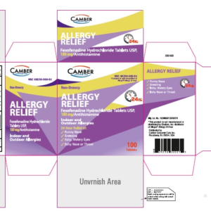 Fexofenadine 180 mg tablets - 100/btl