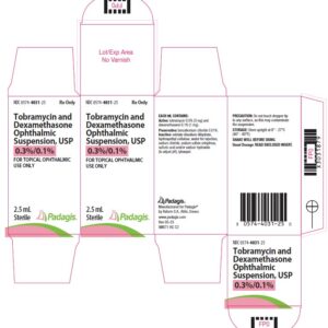 Tobramycin/Dexamethasone 0.3/0.1% Ophthalmic Suspension 2.5 ml