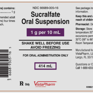 Sucralfate 1g/10mL Oral Suspension - 414 mL