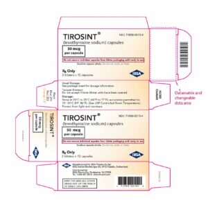 Tirosint (levothyroxine) 50 mcg capsules - 30 UD