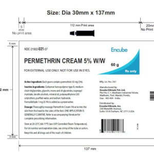 Permethrin 5% Cream - 60g