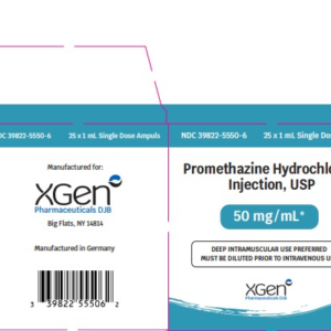 Promethazine 50 mg/ml 1 ml Amps - 25/pack
