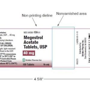 Megestrol Acetate 40 mg tablets - 100/btl