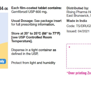 Gemfibrozil 600 mg tablets - 60/btl