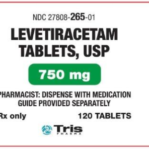 Levetiracetam 750mg Tablets - 120ct