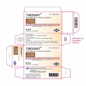 Tirosint (levothyroxine) 125 mcg capsules - 30 UD