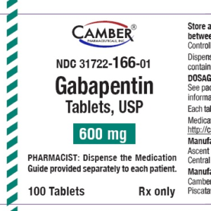 Gabapentin 600 mg tablets - 100/btl