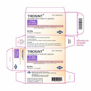 Tirosint (levothyroxine) 75 mcg capsules - 30 UD