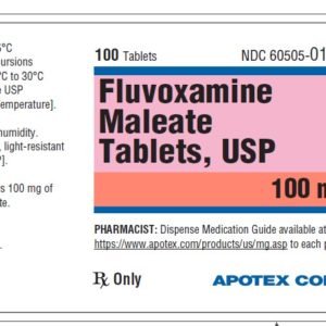 Fluvoxamine 100 mg tablets 100 ct