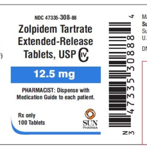 Zolpidem Tartrate 12.5 mg ER tablets - 100/btl (C-IV) (CSA 2783) ***
