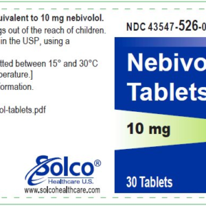 Nebivolol 10 mg tablets - 30 ct