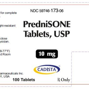 Prednisone 10mg tabs - 100/btl