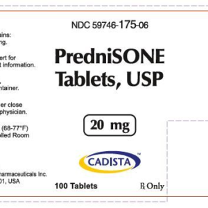 Prednisone 20mg Tablets - 100ct