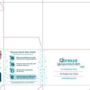 Qbrexza (glycopyrronium) cloth 2.4% - 30/carton