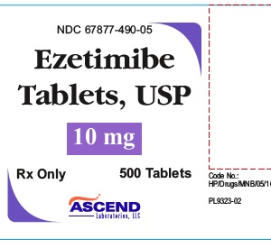 Ezetimibe 10mg Tablets - 500ct