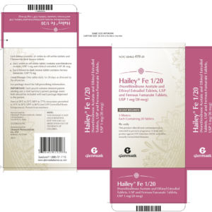 Hailey Fe 1 mg/20 mcg tab - 28 ct x 3 packs