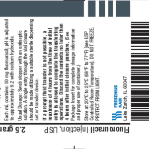 Fluorouracil (5-FU) 2.5 Gm/50 ml vial