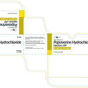 Papaverine 60 mg/2 ml SDV - 10/pack