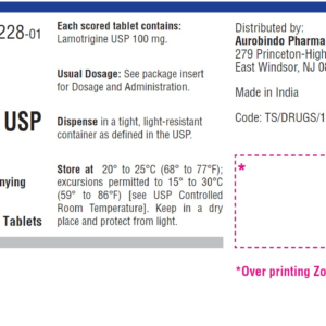 Lamotrigine 100 mg tablets 100/ btl