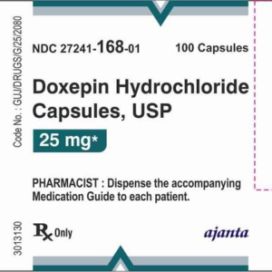 Doxepin 25 mg capsules 100 ct
