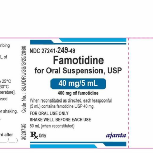 Famotidine for Oral Suspension 40mg/5ml - 50ml (when reconstituted)
