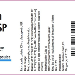 Gabapentin 300 mg capsules - 500/btl