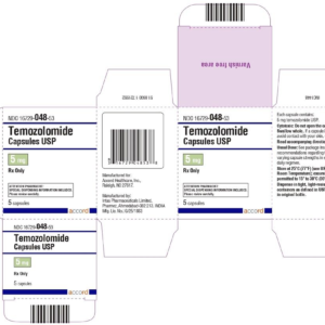 Temozolomide 5 mg Capsules - 5/ btl