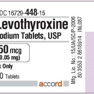 Levothyroxine 50 mcg tablets - 90/ btl