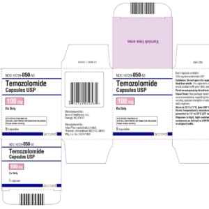 Temozolomide 100mg Capsules - 5ct