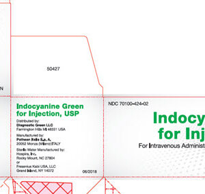 Indocyanine Green 25 mg vial - 6/pack