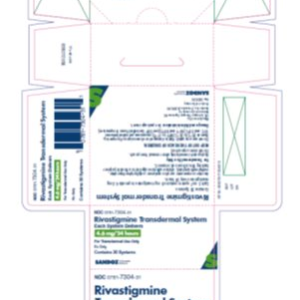 Rivastigmine 4.6 mg Transdermal System Patch - 30/pack